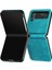 Samsung Galaxy Z Flip Case 3 5g Pu Deri Saf Renk Kickstand (Yurt Dışından) 1