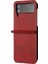 Samsung Galaxy Z Flip Case 4 5g Toka ile Kickstand Saf Pu (Yurt Dışından) 4