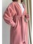 Oversize Pembe Kaşe Kap Kaban 3