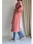 Oversize Pembe Kaşe Kap Kaban 4