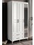 Ücretsiz Montaj - %100 MDF Gözde 3 Kapaklı Beyaz Gardırop - MDF Dolap - Elbise Dolabı 1