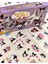 Sanrio Karakter Kuromi 20 Yaprak Pet Sticker 20 Yaprak Kağıt Sticker / 40 Yaprak Mor Kutu Sticker Set 2