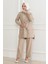 Düğme Detaylı Takım Bej 19223 3