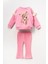 Minigimin Cicileri (2-5 Yaş) Bambi Baskılı Kol Dantel 3 Ip Kız çocuk takım - Koyu Pembe 1