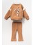 Minigimin Cicileri (2-5 Yaş) Bambi Baskılı Kol Dantel 3 Ip Kız çocuk takım - Kahverengi 1