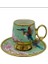 Roykıng Kuşlu Yeşil 6 Kişilik Fincan Takımı 1
