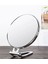 Masaüstü Standlı Makyaj Aynası Katlanabilir Ayna - El Aynası - Yuvarlak Gümüş Renk 5