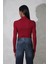 Bordo Soft Touch Bambu Dik Yaka Tişört 5