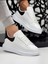 Unisex Beyaz Siyah Spor Ayakkabı Sneaker 1