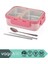 Bento 700ML Lunchbox Yeni Koleksiyon Tek Katlı 2 Bölmeli Çelik Sefer Tası Yemek Kutusu 1