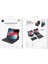 Apple iPad Pro 12.9 2020 (4.nesil) Uyumlu Klavyeli Kılıf Protective Gizli Kalem Bölmeli Siyah 5