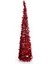 Yılbaşı Sim Şerit Ağaç Kırmızı 150 cm 1