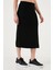 Regular Fit Midi Boy Fitilli Yırtmaçlı Triko Etek Bayan Etek 24K0229K1 5