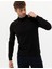Erkek Siyah Slim Fit Yarım Balıkçı Yaka Basic Triko Kazak 50276161-VR046 2