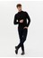 Erkek Siyah Slim Fit Yarım Balıkçı Yaka Basic Triko Kazak 50276161-VR046 4