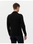 Erkek Siyah Slim Fit Yarım Balıkçı Yaka Basic Triko Kazak 50276161-VR046 5