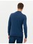 Erkek İndigo Melanj Slim Fit Yarım Balıkçı Yaka Basic Triko Kazak 50276161-VR155 5