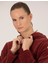 Kadın Bordo Comfort Fit Kapüşonlu Sweatshirt 50254073-VR014 2