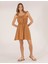 Kadın Camel Regular Fit Dokuma Elbise 50262624-VR015 4