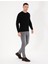 Erkek Siyah Slim Fit Bisiklet Yaka Basic Triko Kazak 50270179-VR046 3