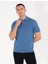 Erkek Koyu Mavi Regular Fit Polo Yaka Merserize Tişört 50262668-VR032 4