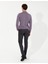 Erkek Koyu Gri Slim Fit Keten Karışımlı Kanvas Pantolon 50259760-VR080 4