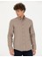 Erkek Bej Slim Fit Uzun Kollu Gömlek 50274660-VR011 1