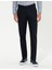 Erkek Lacivert Regular Fit Çizgili Kanvas Pantolon 50259717-VR033 2