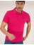 Erkek Pembe Slim Fit Polo Yaka Merserize Tişört 50262665-VR023 3