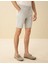 Erkek Açık Mavi Slim Fit Beli Lastikli Bağcıklı Bermuda Şort 50270741-VR003 2