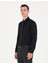 Erkek Siyah Regular Fit Uzun Kollu Basic Gömlek 50277146-VR046 3