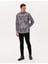 Erkek Gri Slim Fit Uzun Kollu Gömlek 50266599-VR024 4