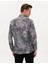 Erkek Gri Slim Fit Uzun Kollu Gömlek 50266599-VR024 5