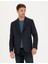 Erkek Lacivert Slim Fit Yün Karışımlı Ceket 50279478-VR033 1