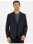 Erkek Lacivert Slim Fit Yün Karışımlı Ceket 50279478-VR033 3