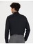 Erkek Siyah Slim Fit Uzun Kollu Basic Gömlek 50277778-VR046 5