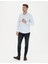 Erkek Mavi Slim Fit Uzun Kollu Gömlek 50275690-VR036 4