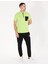 Erkek Yeşil Slim Fit Fermuarlı Polo Yaka Tişört 50263936-VR022 4