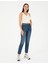 Kadın Açık Mavi Mom High Waist Fit Jean Pantolon 50293352-VR003 1