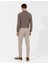 Erkek Bej Slim Fit Kanvas Pantolon 50259756-VR011 4