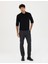 Erkek Siyah Slim Fit Kanvas Pantolon 50278440-VR046 1