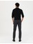 Erkek Siyah Slim Fit Kanvas Pantolon 50278440-VR046 4