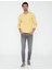 Erkek Açık Sarı Slim Fit Bisiklet Yaka Basic Triko Kazak 50237801-VR004 5