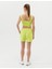 Kadın Yeşil Regular Fit Örme Şort 50265557-VR232 4