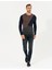 Erkek Lacivert Slim Fit Bisiklet Yaka Triko Kazak 50261154-VR033 1
