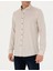 Erkek Bej Slim Fit Uzun Kollu Gömlek 50282786-VR011 6