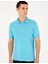 Erkek Turkuaz Slim Fit Basic Tişört 50280754-VR093 3