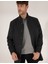 Erkek Antrasit Slim Fit Palto 50257493-VR006 2
