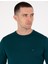 Erkek Yeşil Slim Fit Bisiklet Yaka Yün Karışımlı Basic Triko Kazak 50257301-VR054 2