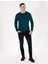 Erkek Yeşil Slim Fit Bisiklet Yaka Yün Karışımlı Basic Triko Kazak 50257301-VR054 3